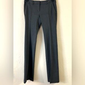 Express Columist 4 LONG Dress Pants Slacks Trousers Charcoal Gray Work Wear